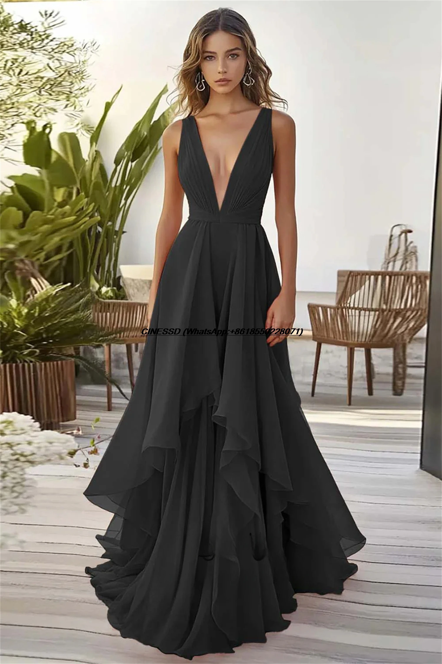 Customized Wedding Guest Dresses Elegant Woman Evening Dresses for Special Occasions Ceremony Gala Dresses Chiffon dresses - 6