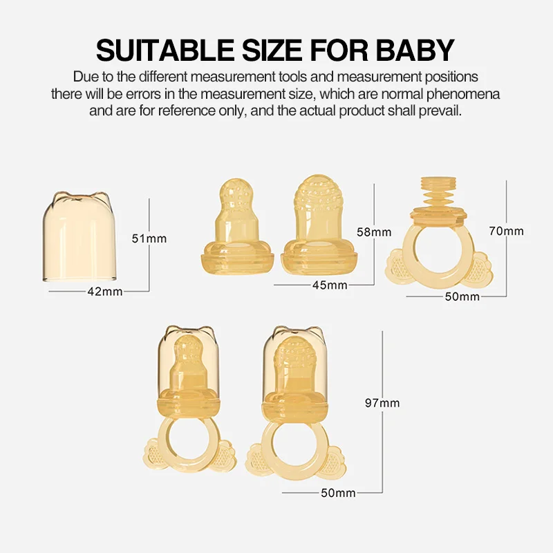 Dr.isla Baby Pacifiers Feeder Kids Fruit Feeder Nipples Safe Baby Supplies Pacifier