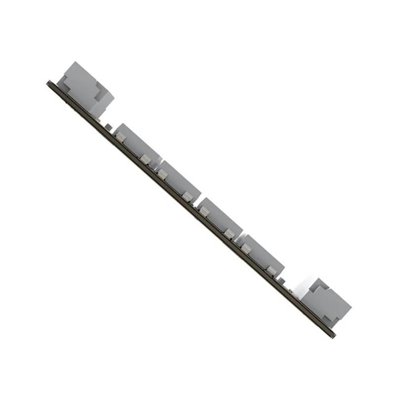 Lot de 4 bandes lumineuses LED 2812 pour drone FPV, présentées déroulées avec connecteurs, sur fond neutre.