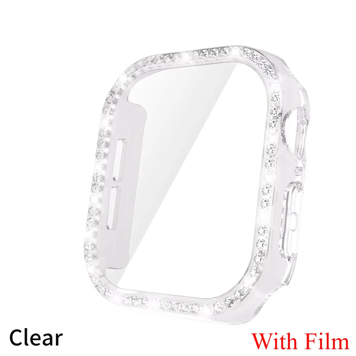 Diamond Glass Apple Watch Bling Bumper Protector Case