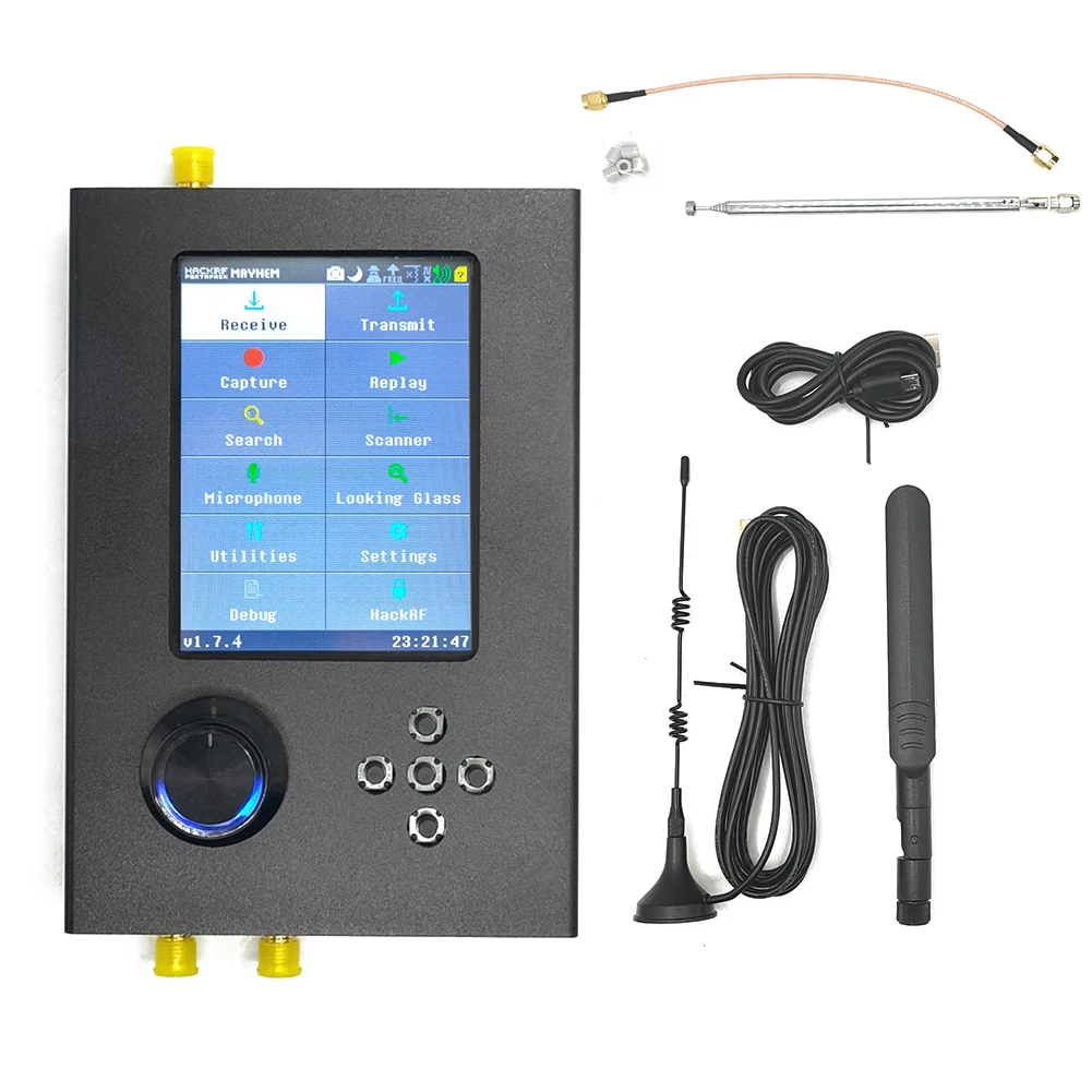 Ʈ  , HackRF One Portapack H2 , V1.7.4 ߿ ÷ ,  SDR , 1MHz-6GHz