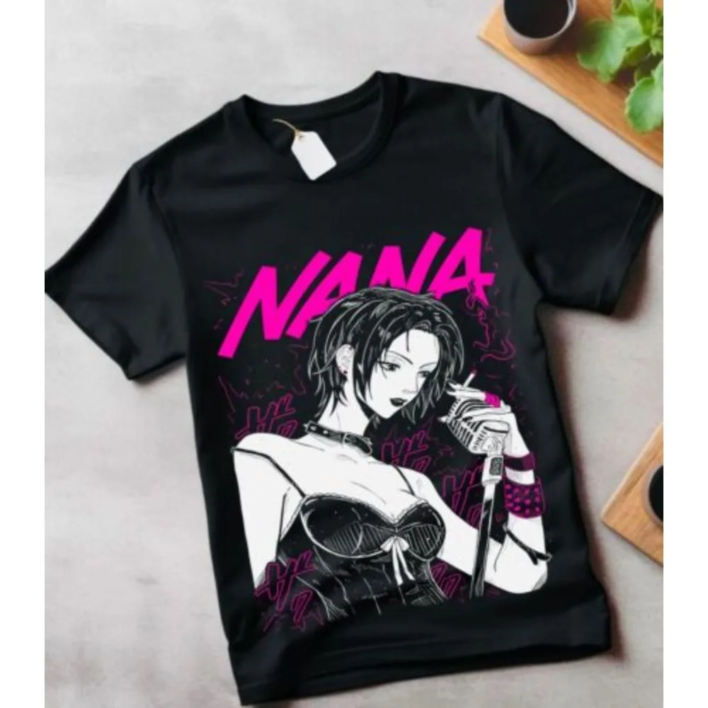 Japanese Anime T-shirts Nana Osaki Unisex T-Shirt Black Stones Manga Anime Graphic Tee Shirt All Size Clothes for Men 3