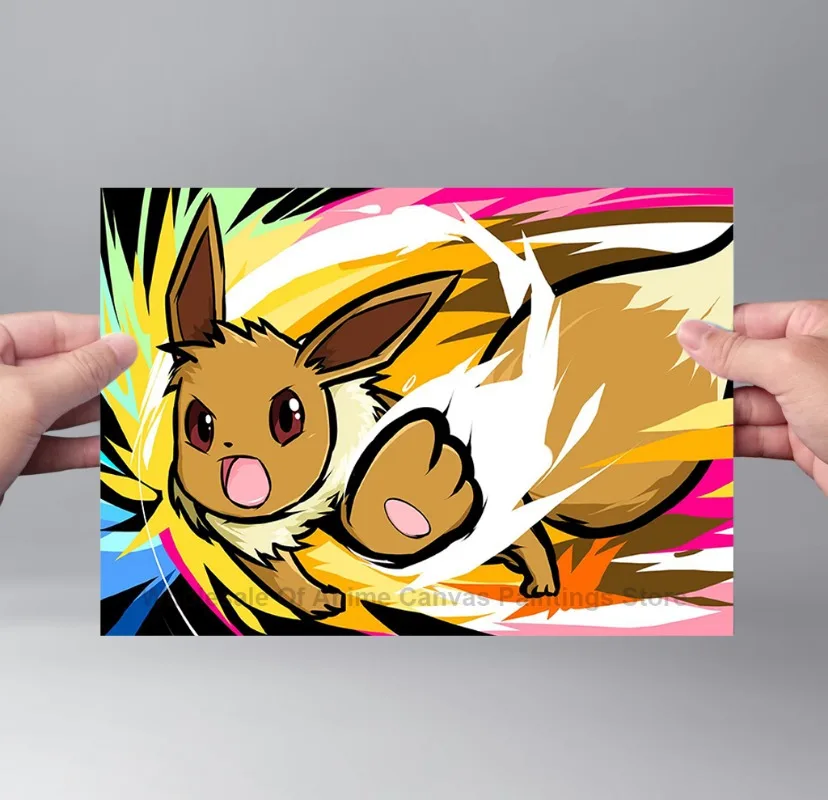 

Anime Pokemon Canvas Painting Bulbasaur Charmander Squirtle Poster and Print Watercolor Wall Art Picture Home Decor Kids Gifts
