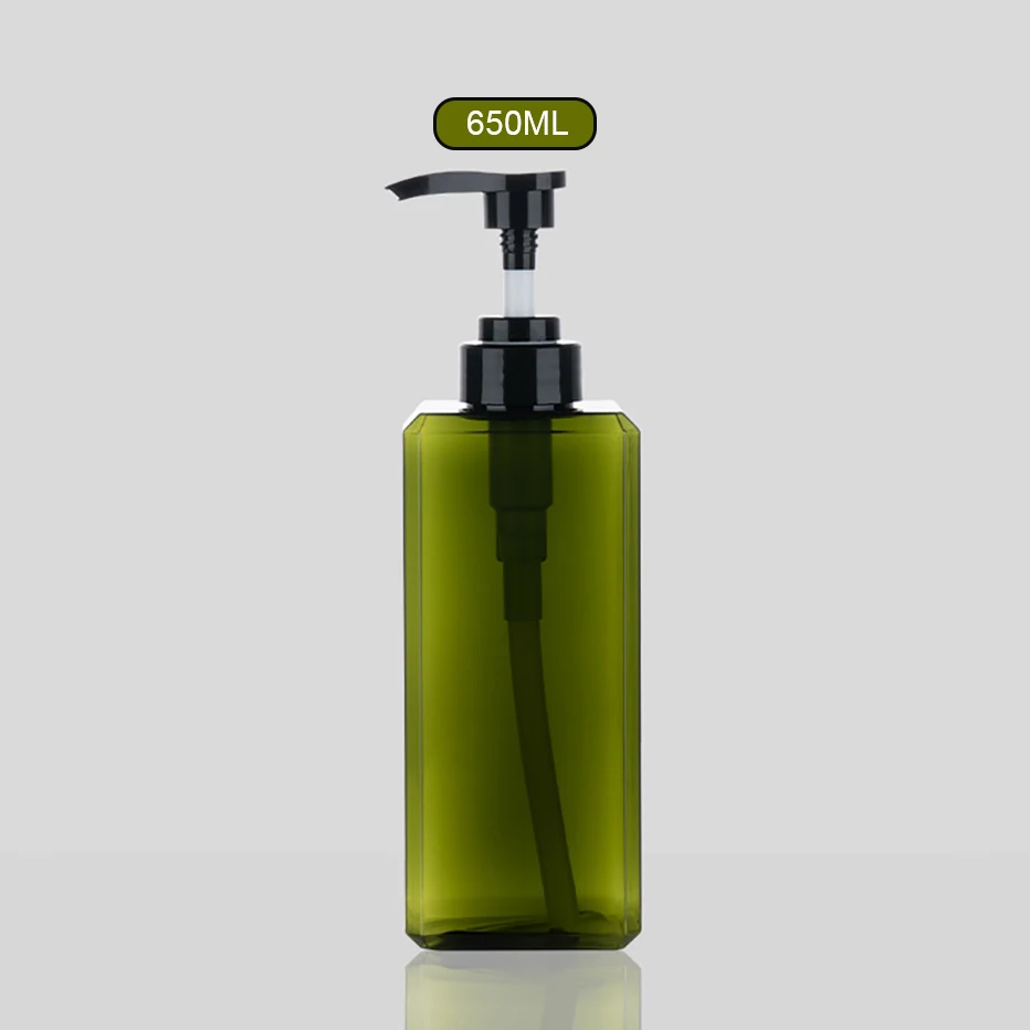 1000ml Square Refillable Pump Bottle for Shampoo, Conditioner, and Body Wash
