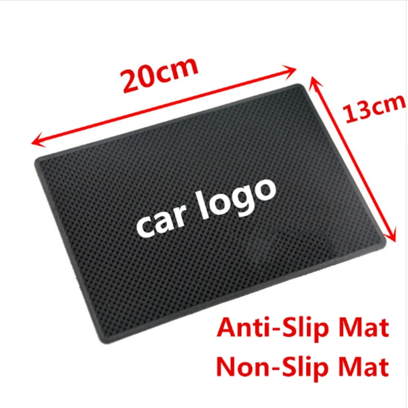 Car Logo Anti Slip Mat Pad Phone Holder for Nissan BMW Dacia Peugeot Jeep Jaguar Cadillac Lexus Renault Suzuki Mazda SAAB Opel