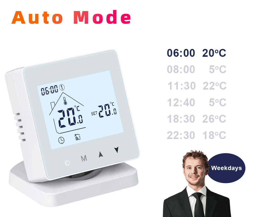 Smart Wireless Thermostat for Gas Boiler Room Heating RF Home Temperature Contro