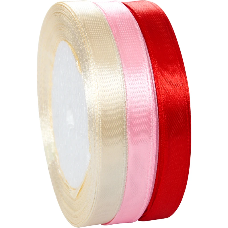 Cinta De Regalo Roja De 10 Mm, 22 Metros, Cinta De Raso Roja, Cinta Roja, Cinta De Raso Para Navidad, Cinta Decorativa Roja, Para Bodas, Bautizos Y Regalos De Cumpleaños