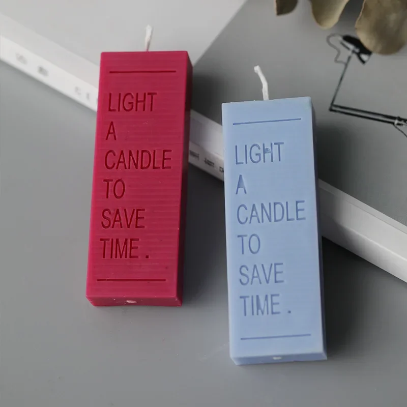 3D Rectangular English Alphabet Candle Silicone Mold Home Decoration Candles Making Kit Diy Handmade Soap Plaster Craft Resin silicone mold silicone candle mold aromatherapy candle mold silicone candle molds candle mold beeswax mold