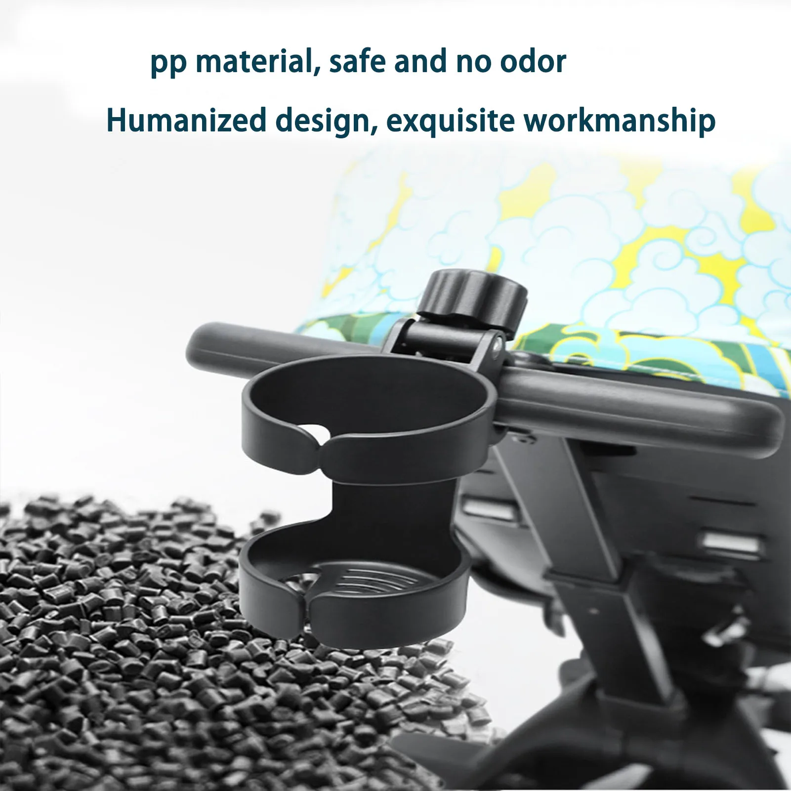 Universal Cup Holder for Stroller Sturdy Car Bicycle Cup Holder Universal Fit Most Strollers Detachable Design Reduce