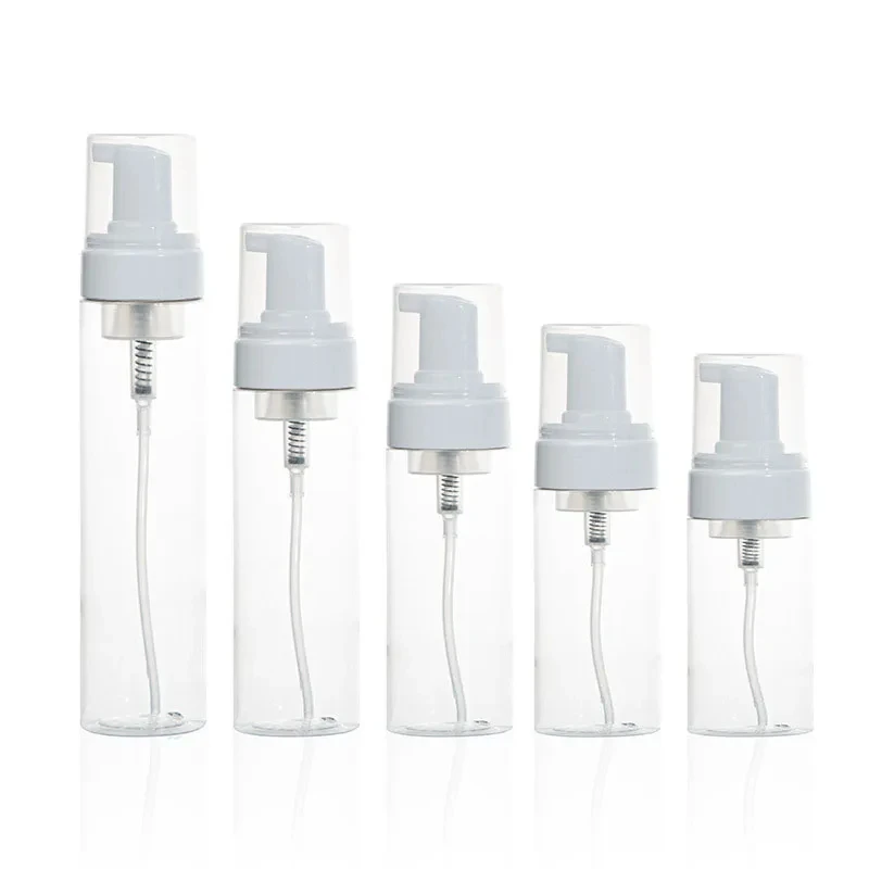 Foaming Pump Bottle Facial Cleanser Portable Plastic Foam Bottles Refillable Lotion Shampoo Dispenser 100ml/120ml/150ml/200ml