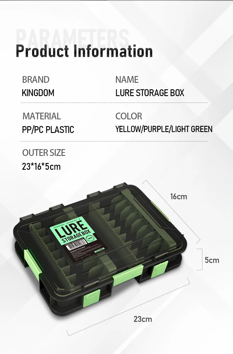 Kingdom Lure Aufbewahrungsbox, korrosionsbeständig, stoßfest, wasserdicht, DIY-Design, Multi-Box Connect, geeignet für VIB Minnow Pencil – Detail 13