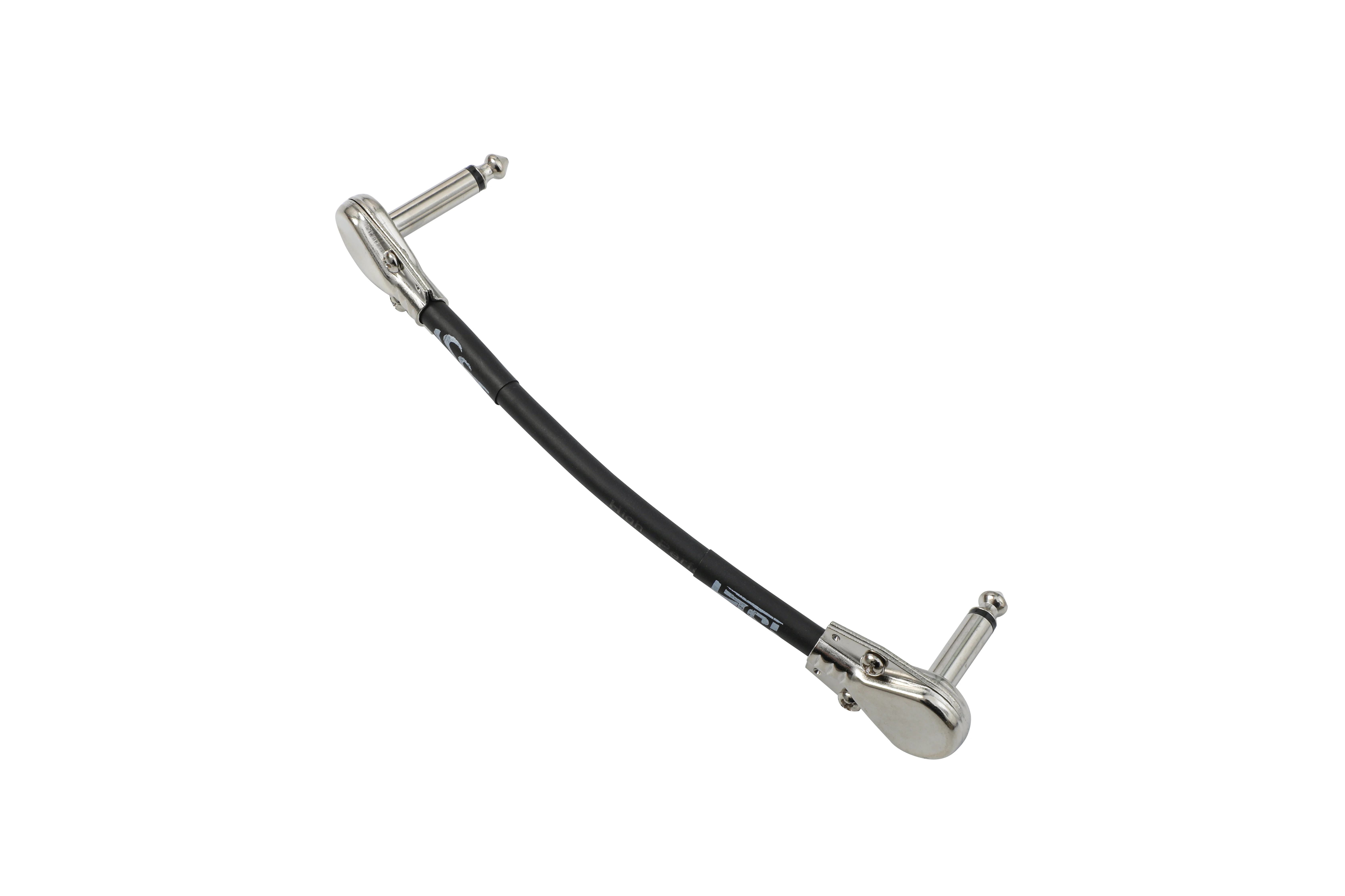ISET Guitar Patch Auxiliary Cable Guitar Pedal Cable 6 Inch 3-Pack Black Connectors Avoid Noise