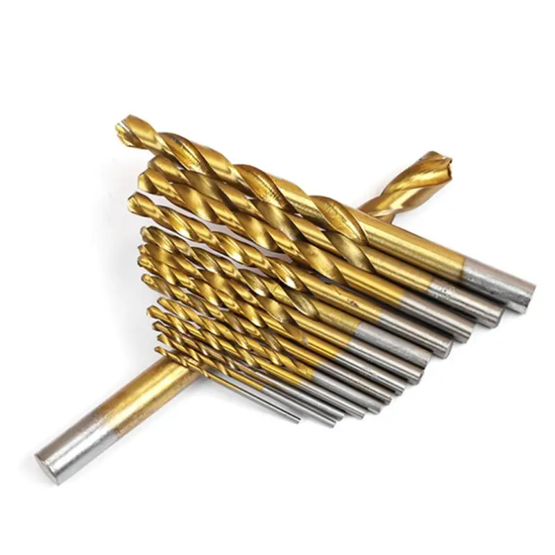 

99 Pcs HSS for Titanium Coated Twist Drill Bits Set, High Speed Steel Mini Drill Bits, for Drilling Holes Nonferrous Met