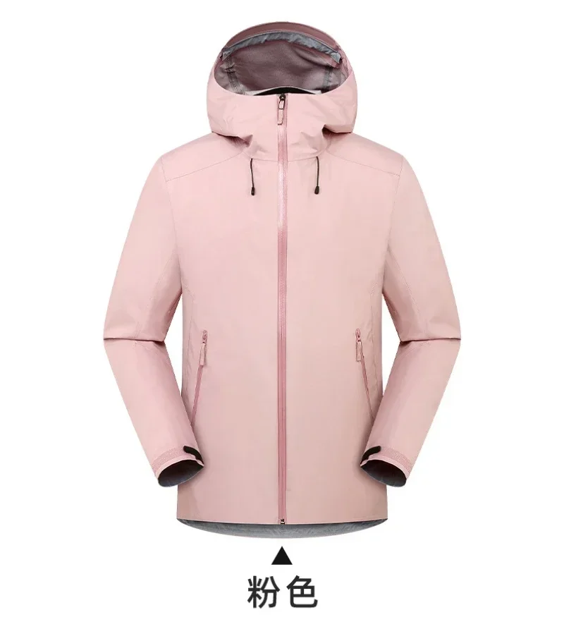 ARC Embroidery Three layer Outdoor Waterproof Windbreaker Hiking Jackets Mens High Quality Hunting Camping Fishing Coat 5