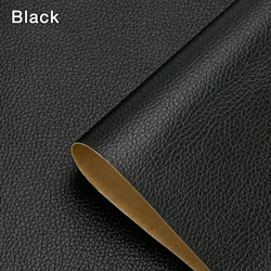 Leather Repair Patch Tape, Self-Adhesive for DIY Furniture and Upholstery Fixes (Black)