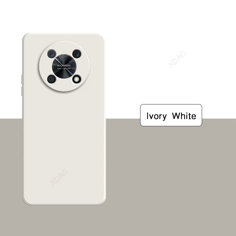 Premium Square Silicone Soft Phone Case with High-Quality Flocking