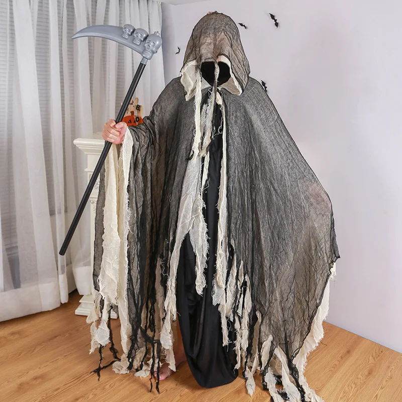 コスプレ 衣装 ホラー 恐怖 死神 鎖のはずれた死神 男性用コスチューム 送料無料 メンズ コスプレ 死神 しにがみ お化け 妖怪