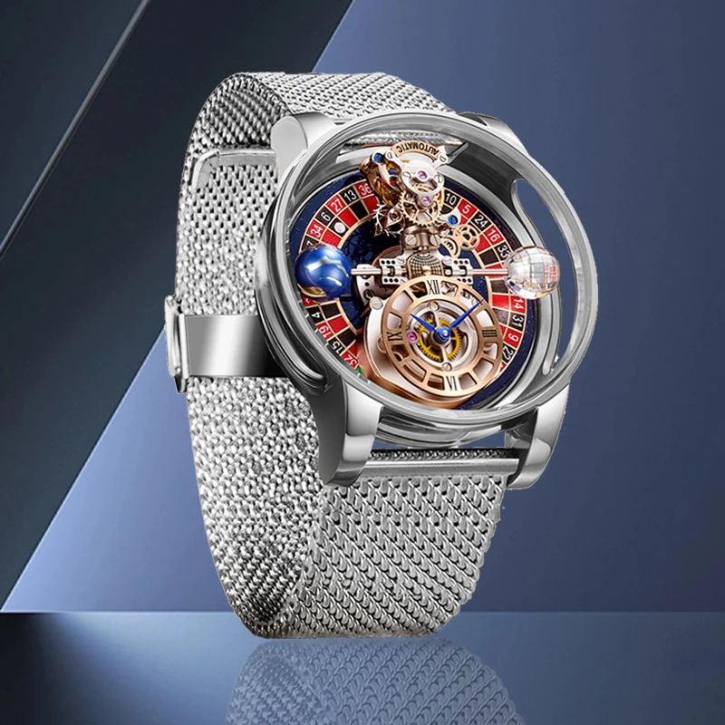 Relogio Pindu Fixed Roulette Watch Ultimo Design Orologio Al Quarzo Da Uomo In Pelle Impermeabile Orologio Da Polso Da Uomo Versione Aggiornata Jacob 