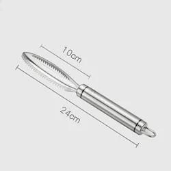 Stainless Steel Fish Scale Remover and Bone Tweezer Tool for Efficient Kitchen Use (Fish scale scraping)