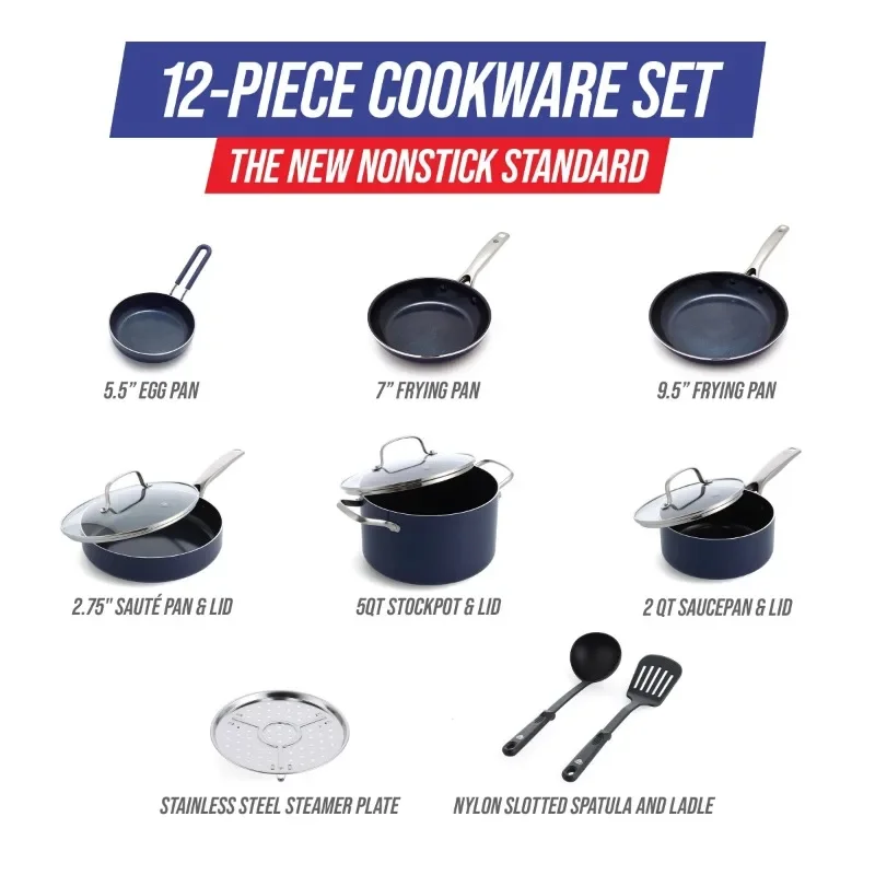 12-Piece Ceramic Cookware Set 6