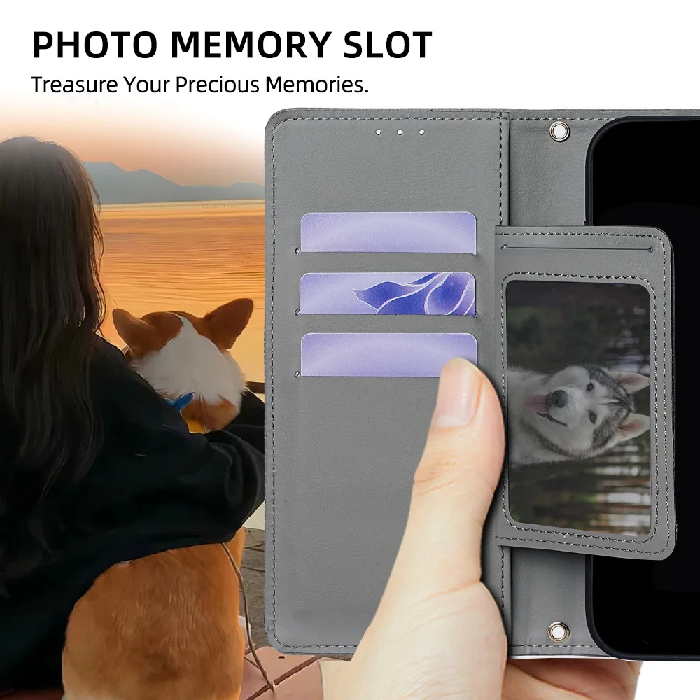 Luxury Leather Flip Cover Business Phone Case