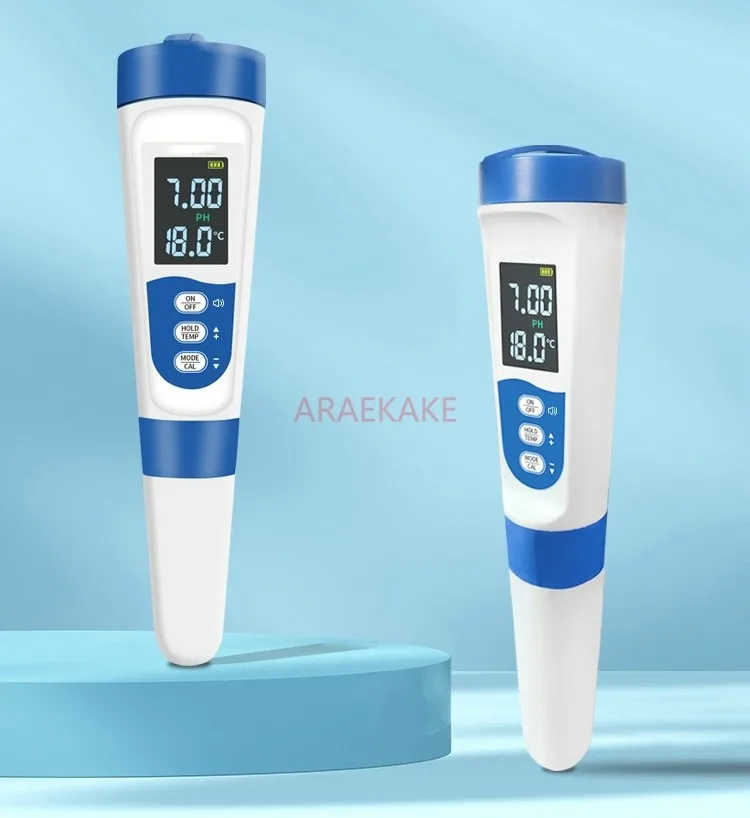PH testing pen, high-precision pH meter, portable pH value, acidity and alkalinity testing instrument, fish tank water quality t