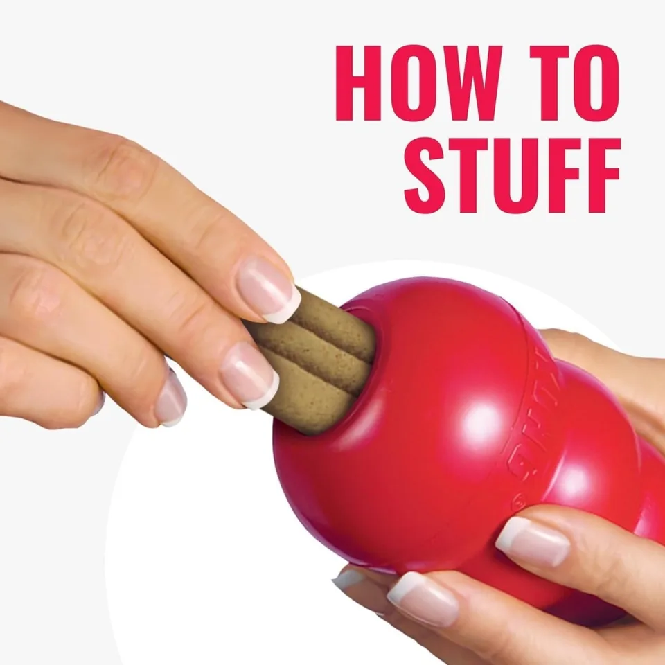 KONG Classic Dog Toy and Ziggies Treats Combo