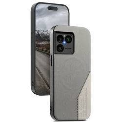 Luxury Leather Phone Case with Magnetic Wireless Charger - Sony Xperia 10 VII (GRAY)