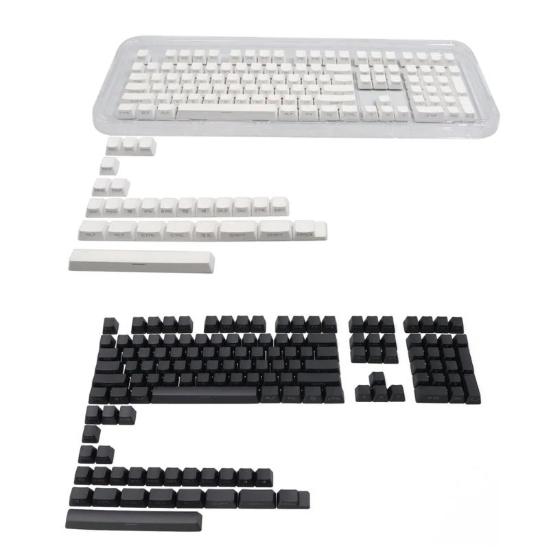 E74D-Tastenkappen, buntes RGB-Licht, seitlich graviertes Tastenkappen-Set, OEM-Profil für mechanische – Detail 10
