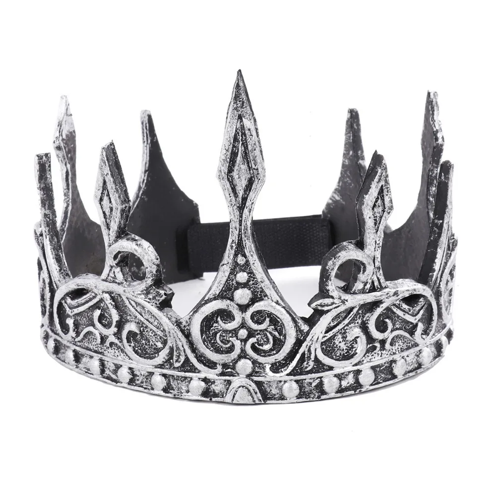 Bufenia King Crown Crown Soft Halloween Men's Stage Performance Costume Accessories