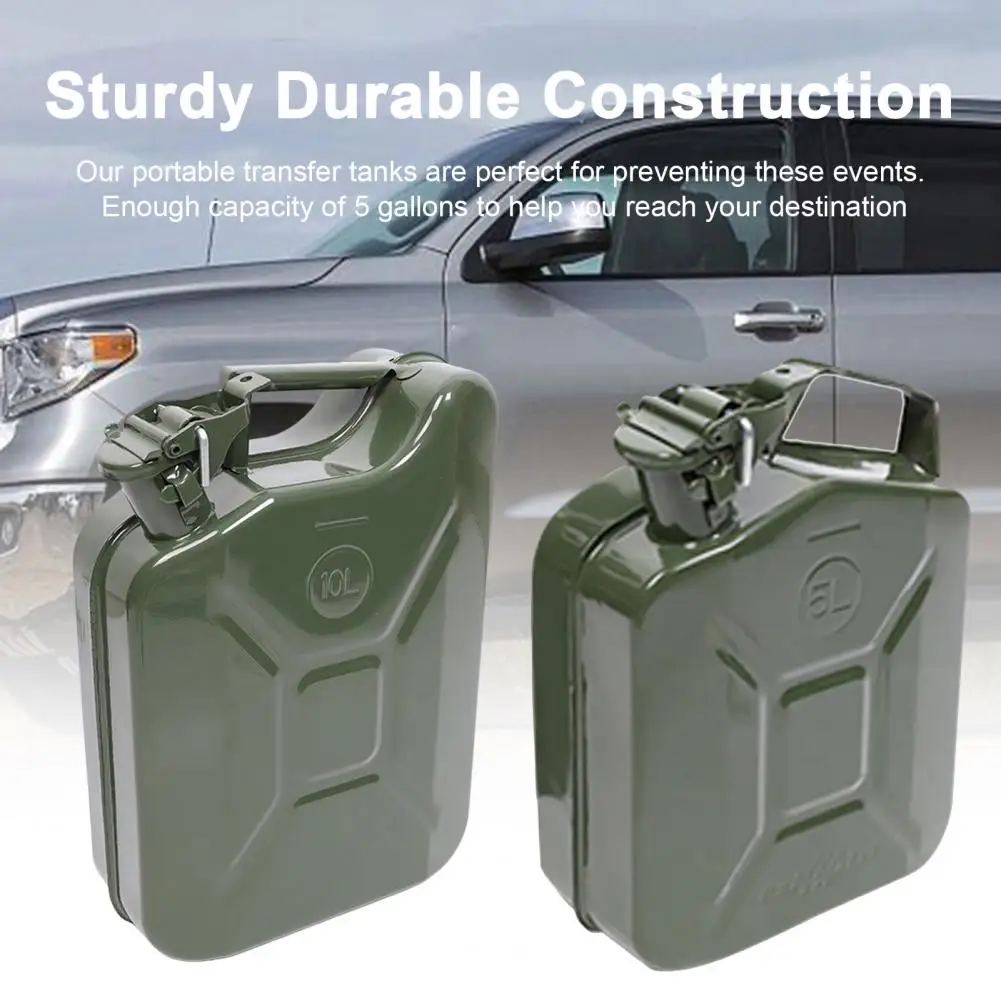 Oil Transfer Tank Portable Storage Transfer Container with Spout System Large Capacity Leakproof Good Sealing Oil Tank