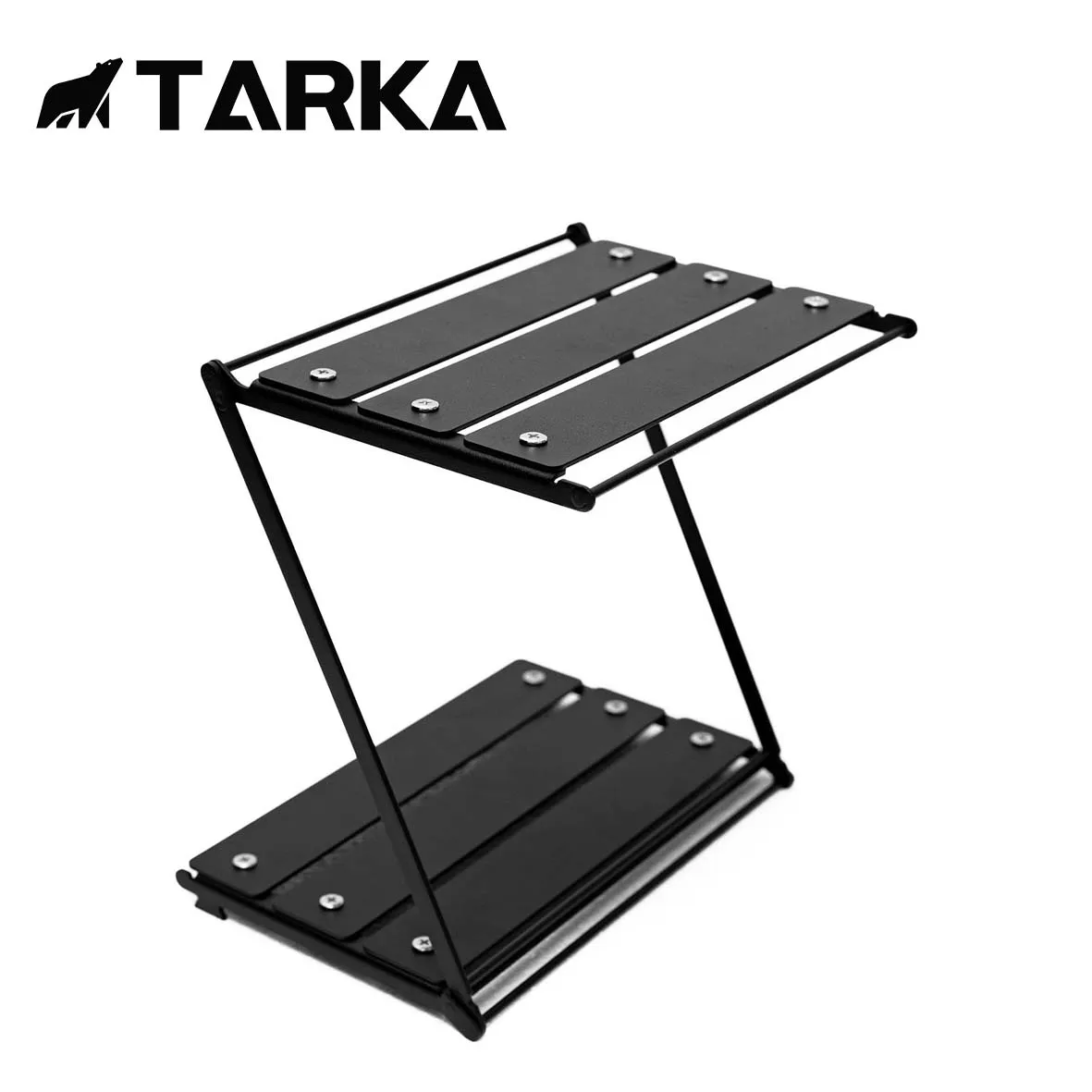 

TARKA Tabletop Organizer Shelf Spice Racks Camping Kitchen Folding Shelf Foldable Storage Racks Picnic Supplies Storage Supplies