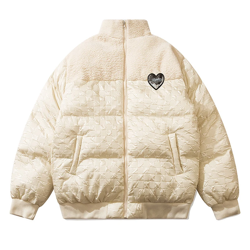 

Oversize Padded Bomber Jacket Mens Hip Hop Streetwear Graffiti Jacket Parka Cotton Winter Harajuku Down Jacket Coat Outwear Tops