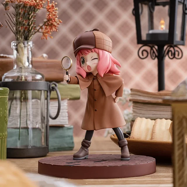 13cm SPY FAMILY Figurine Anya Forger Action Figures Detective Uniform PVC Anime Model Collection Ornamen Toys New Year Kids Gift 6