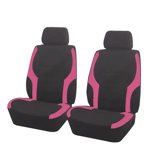 AUTO PLUS Sports Universal Polyester Car Seat Cover Set Fit Most Car Plain Fabric Bicolor Stylish Car Accessories Seat Protector - Image 14