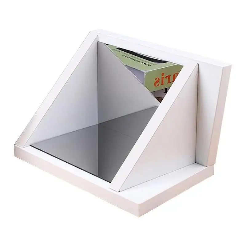 

True Mirror Non Reversing Square Wooden Household White True Mirror No Mirror Mirror For Modeling Interviews Photo Portable Home