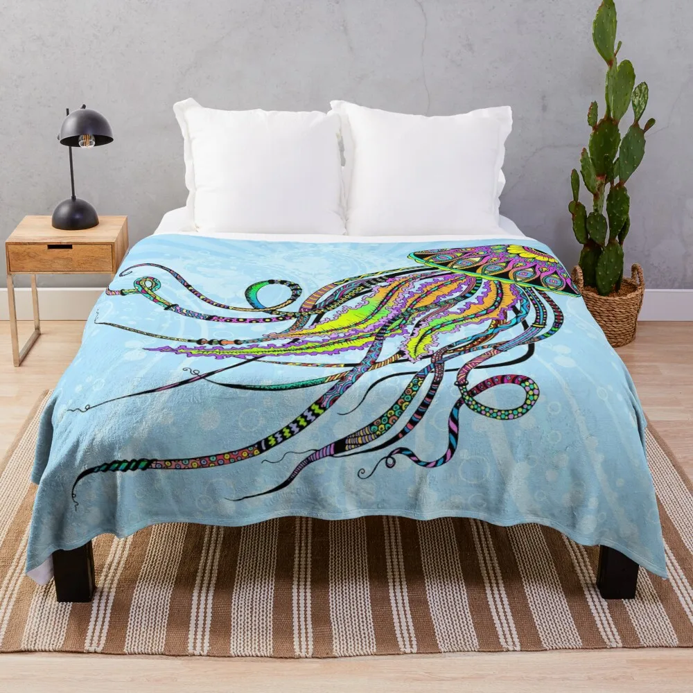 

Electric Jellyfish Throw Blanket Blankets For Bed Thin Blankets Blanket For Baby
