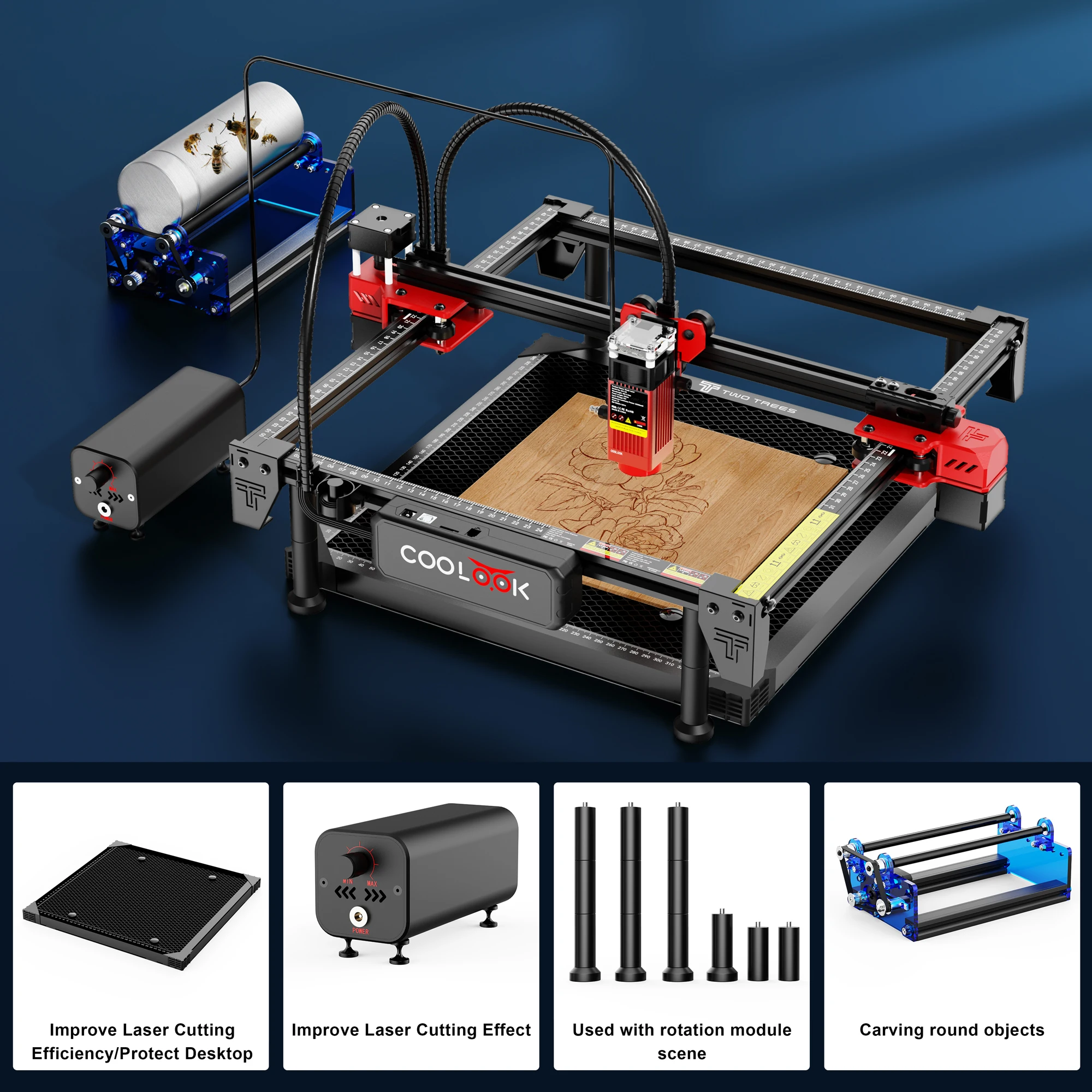 Coolook-Metal-M-quina-De-Gravura-A-Laser-Gravador-De-Metal-Controle ...