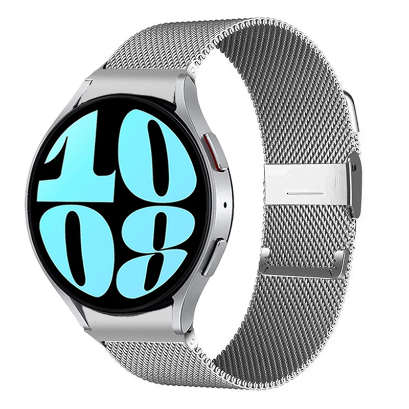 

Ремешок металлический для Samsung Galaxy Watch 6 5 4 40 мм 44 мм, браслет для Galaxy Watch 6 4 Classic 47 мм 43 мм 46 мм 42 мм, без зазоров