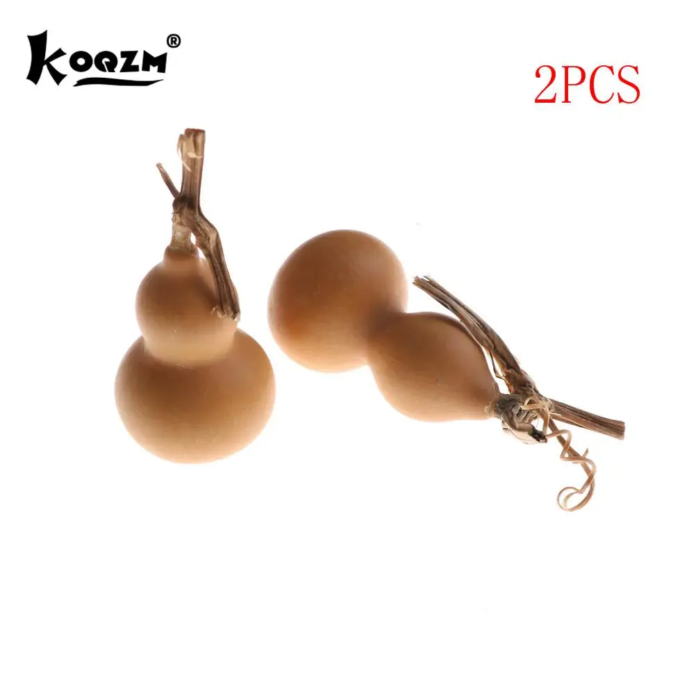 2pcs Natural Random Dry Gourd Crafts Arts Collection Mini Bottle Gourd Dried DIY Doodle Carving Hanging Gift Toys