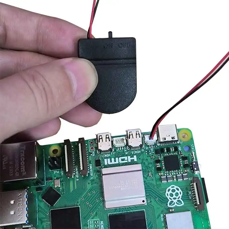 Raspberry Pi 5 RTC Battery Box Suitable for CR2032 / LIR2032 Battery Real Time C