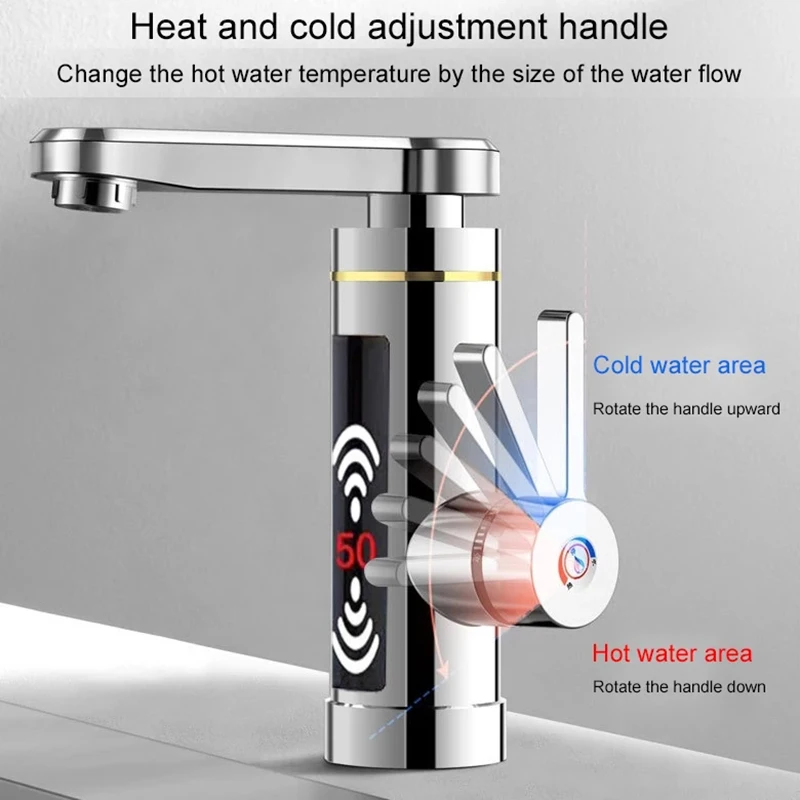 Xiaomi Electric Instant Water Heater Faucet Water Rapid Heating Faucet  Kitchen Tankless Water Heater Tap LED Temperature Display - AliExpress