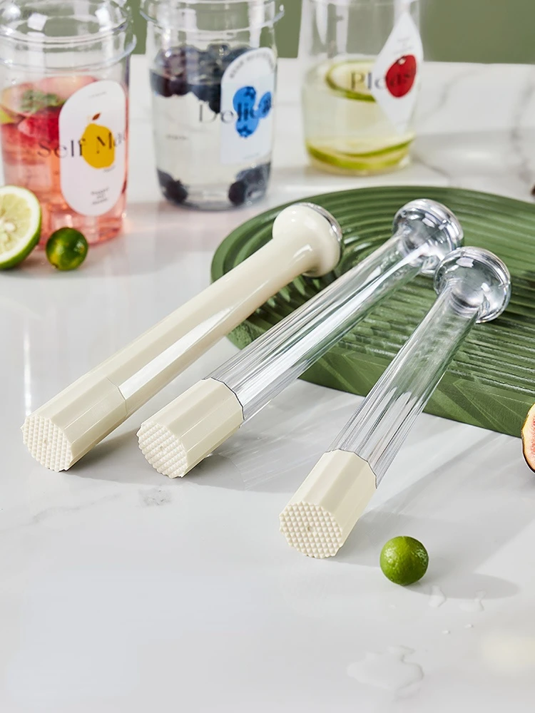 Household Mixing Stick Muddler Hand Shake Cup Transparent Fruit Mixer Cup  Bar Wine Milk Tea Shaker Cup with Ice Crusher Hammer - AliExpress