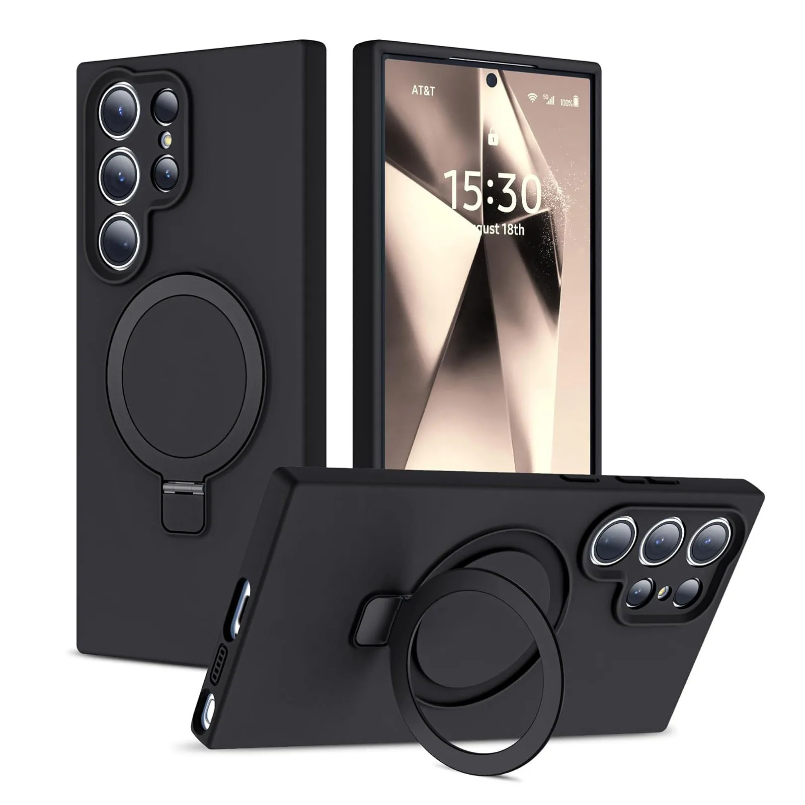 Liquid Silicone Magnetic Soft Phone Case Cover