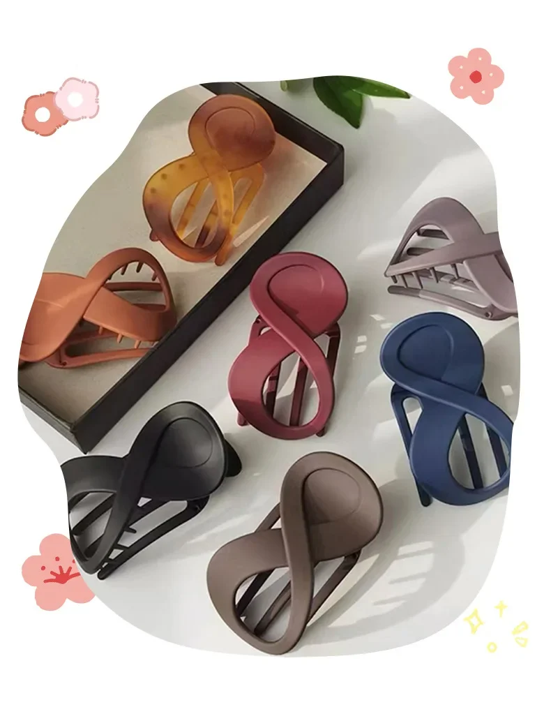 Description Picture 2 of itemWomen Large Hair Clamp Hair Clip Seamless Plastic Duckbill Claw for Women Girls Simple Hairpins Styling Tools Hair Accessories