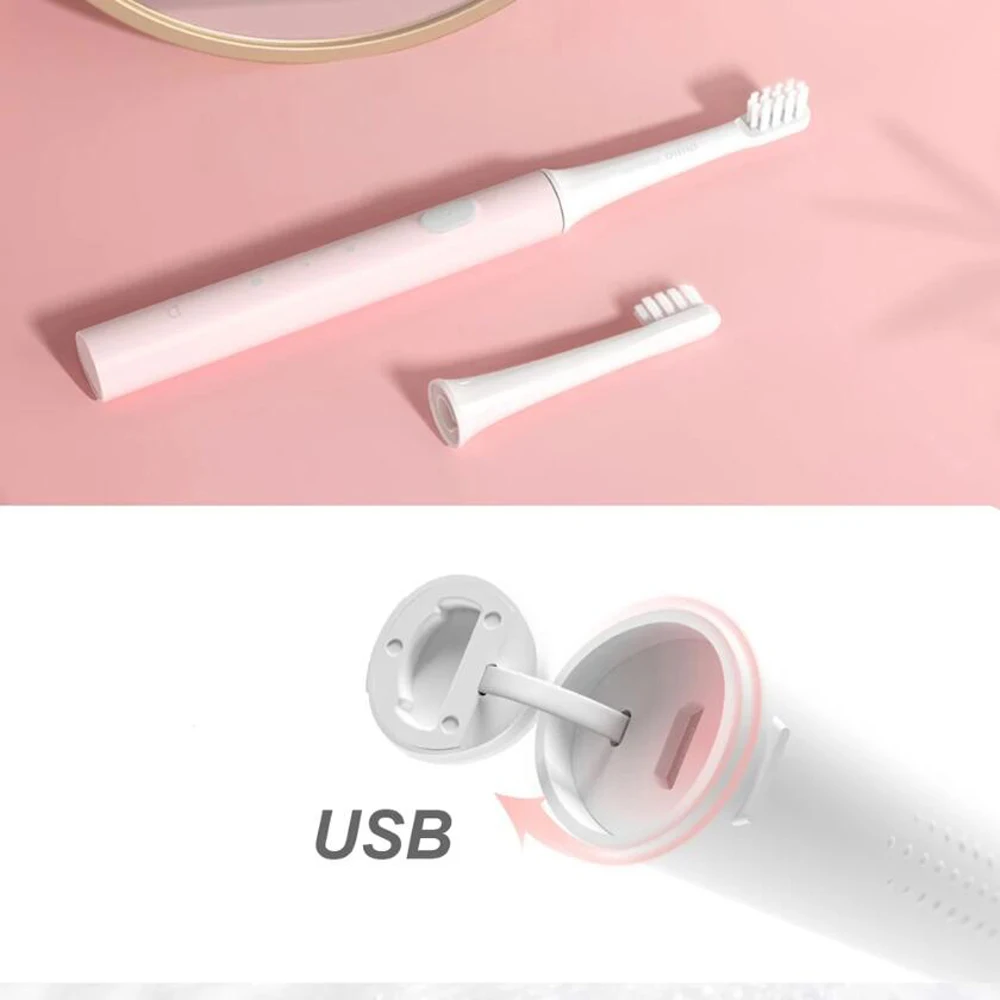 Xiaomi MIJIA T100 Sonic Electric Toothbrush USB Rechargeable Waterproof Ultrasonic Automatic