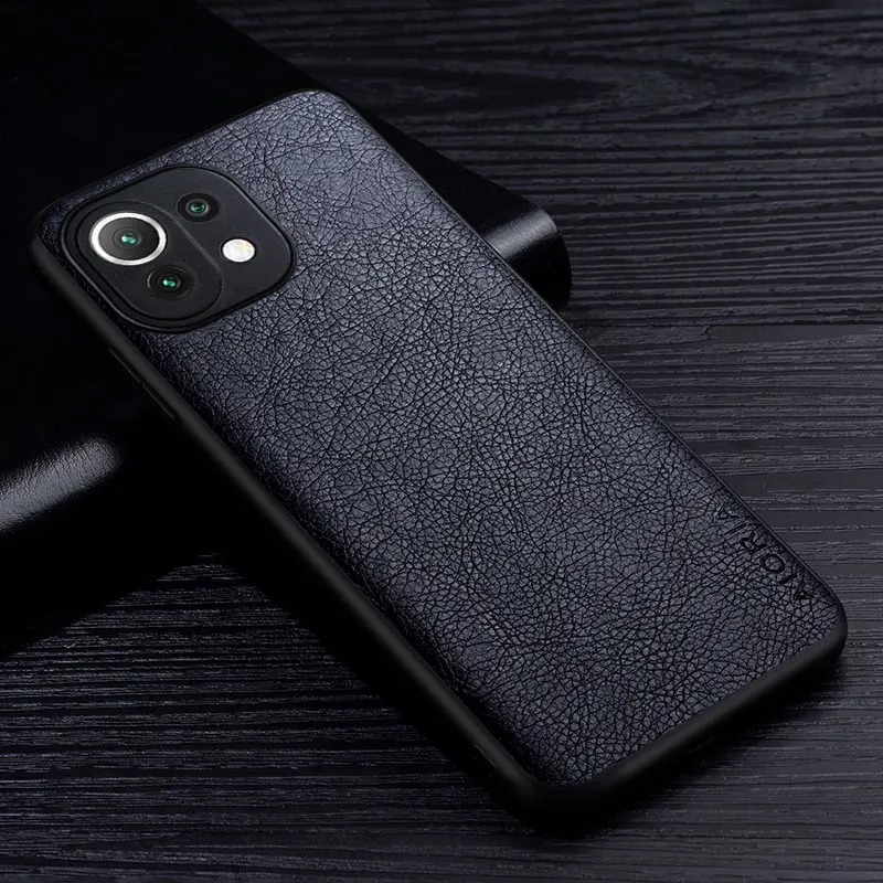 Elegant Leather Case with Retro Litchi Pattern