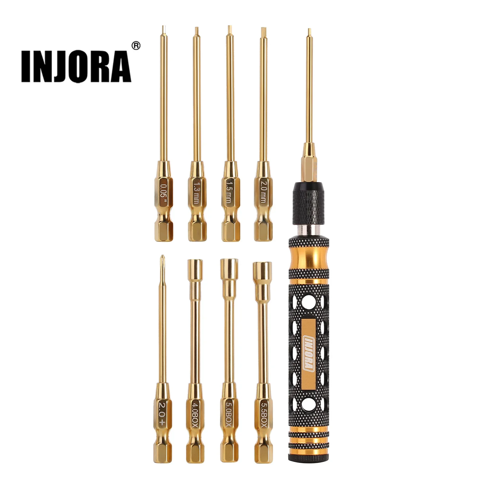 INJORA Quick Change Allen Key Hexagon Screwdrivers Hex Nut