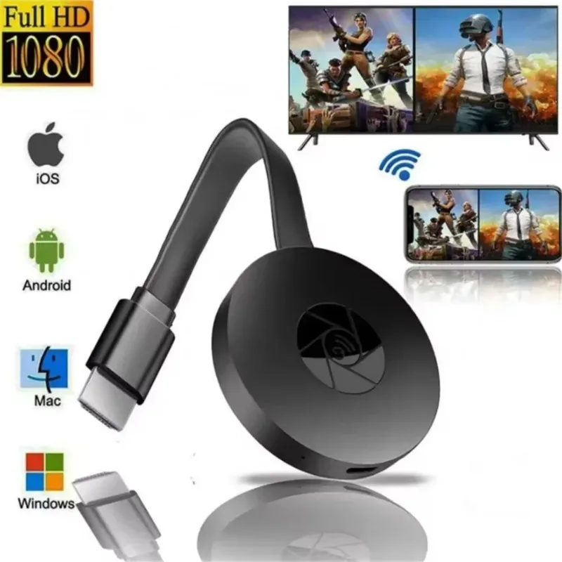 VIKEFON 1080P G2 For MiraScreen Display Anycast Wifi HDMI Portable Miracast Dongle Compatible For TV Android Ios Mirror Screen miracast dongle