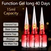 AS 15ml Diamond Top Coat Gel Nail Polish Soak Off UV LED Gel Polish No-Wipe High Shine Tempered Top Coat Gel 1